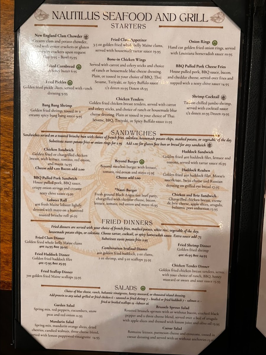 Nautilus Seafood & Grill Photo Menu 3