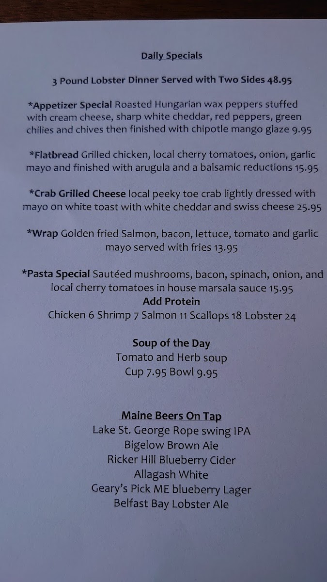 Nautilus Seafood & Grill Photo Menu 4