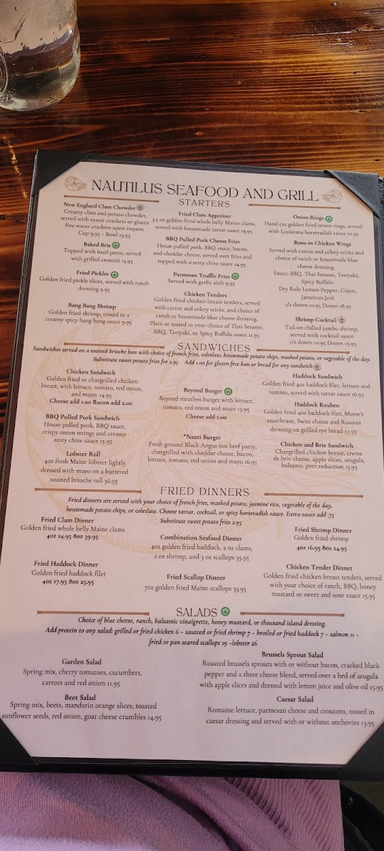 Nautilus Seafood & Grill Photo Menu 5