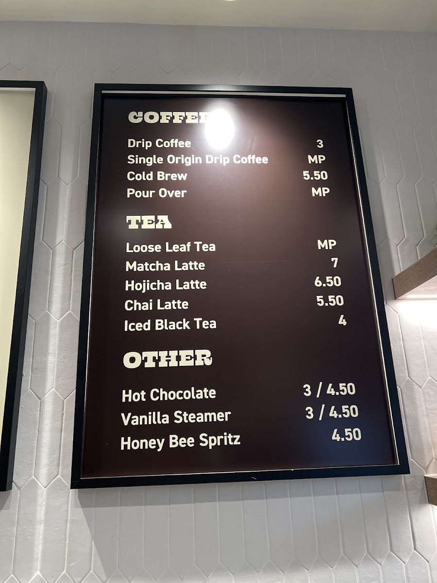 Venture Coffee Photo Menu 1