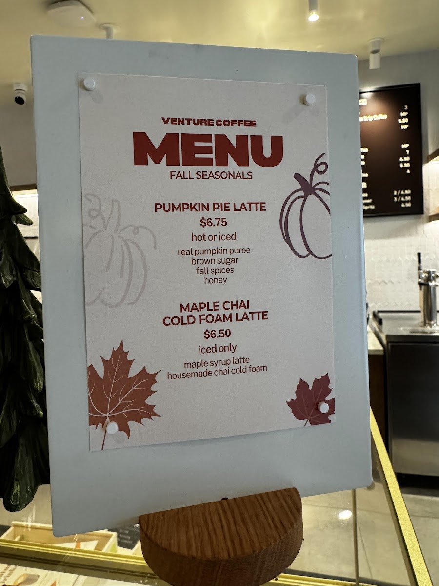 Venture Coffee Photo Menu 5