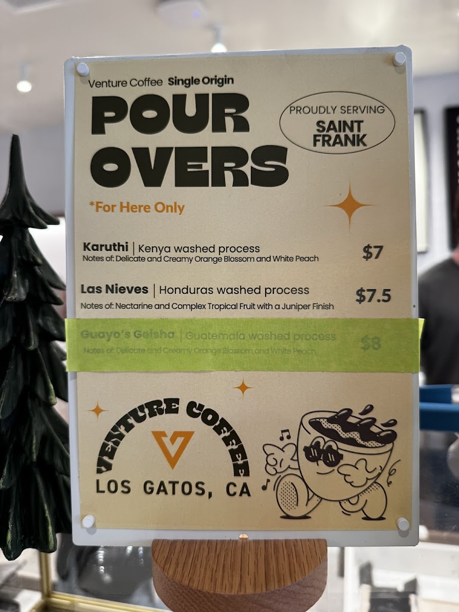 Venture Coffee Photo Menu 6