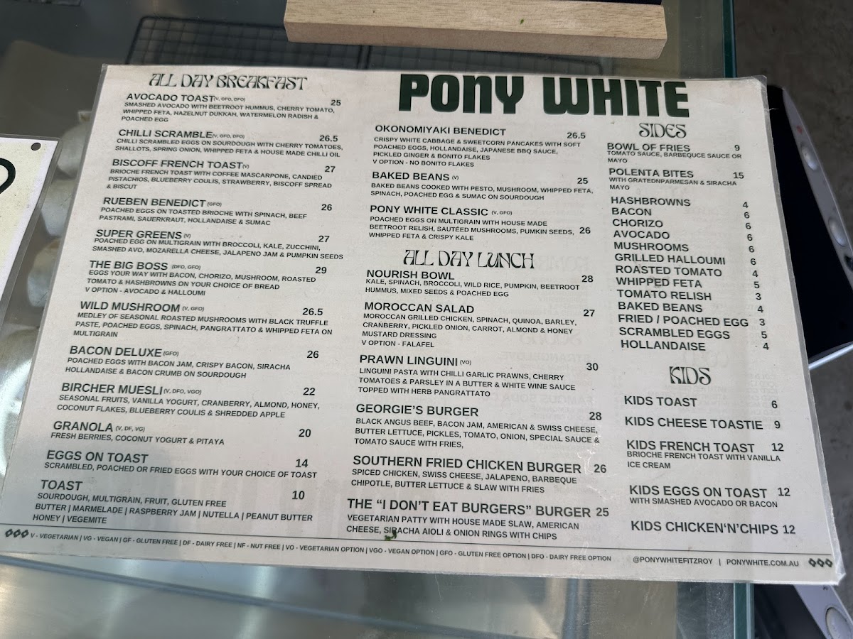 Pony White Photo Menu 10