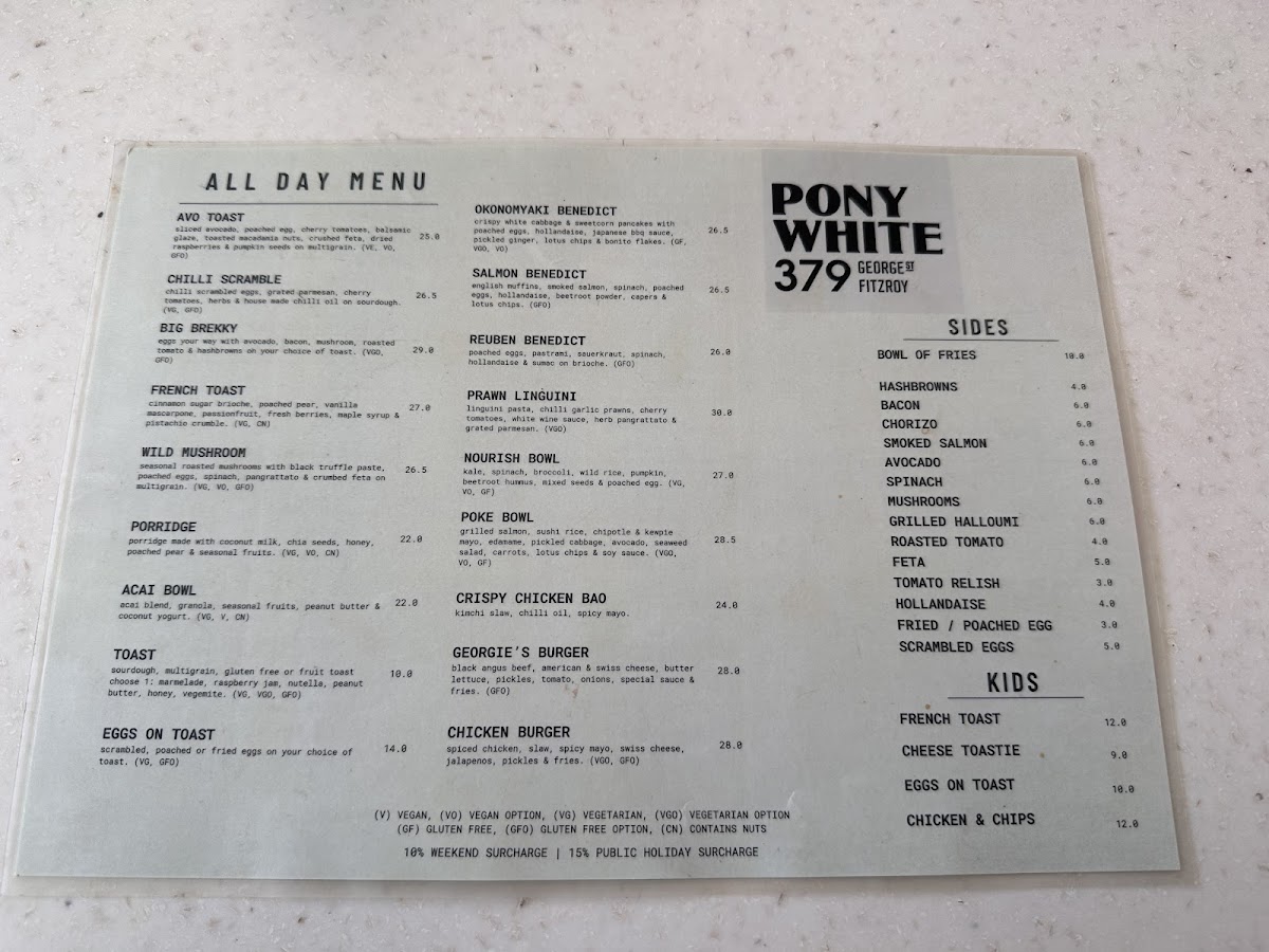 Pony White Photo Menu 7