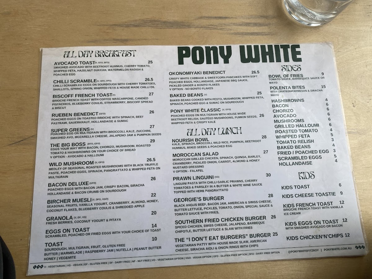 Pony White Photo Menu 8