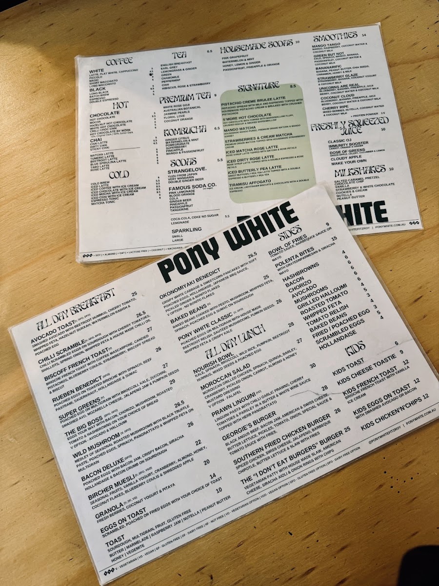 Pony White Photo Menu 9