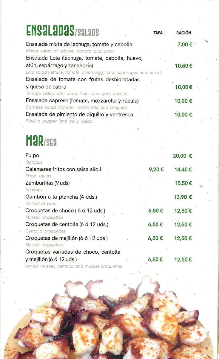 Gastrobar Lola, 'La reina del raxo' Photo Menu 2