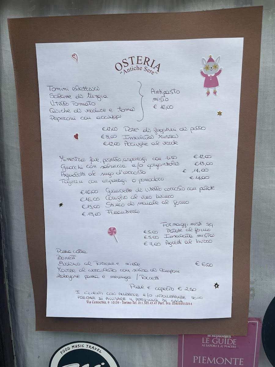Antiche Sere Photo Menu 5