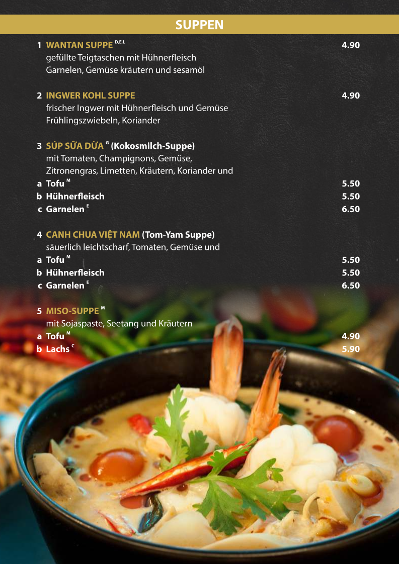Vietnam Quan Asian Kitchen & Sushi Photo Menu 8