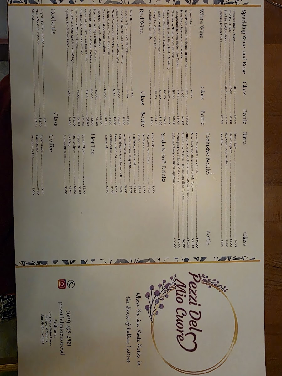 Pezzi del mio Cuore Photo Menu 10