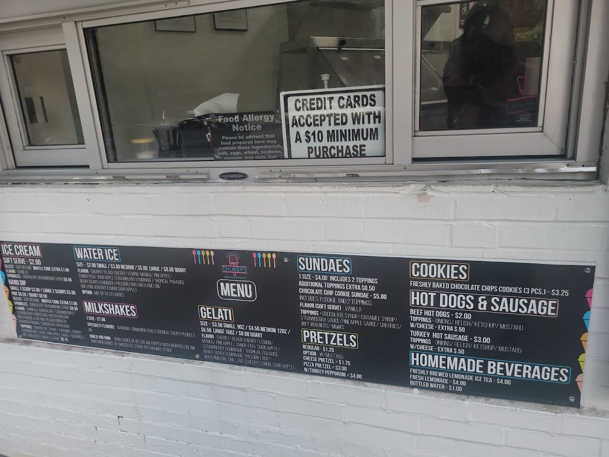 Chubby’s Fantastic Flavors Photo Menu 1