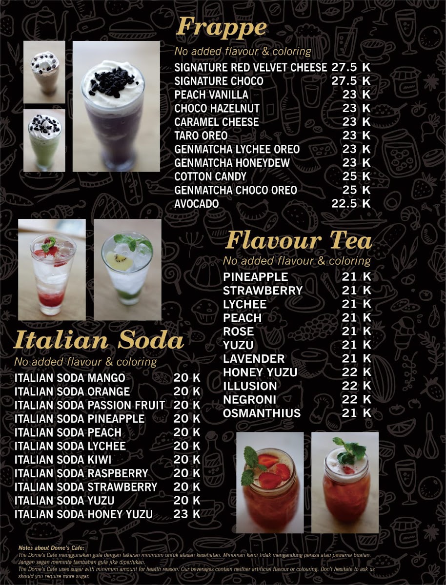 The DOME's Café & Resto Photo Menu 5