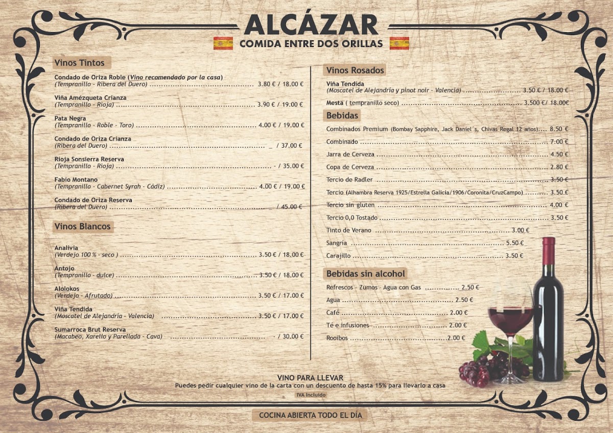 ALCÁZAR ANDALUSÍ TAPAS Photo Menu 9