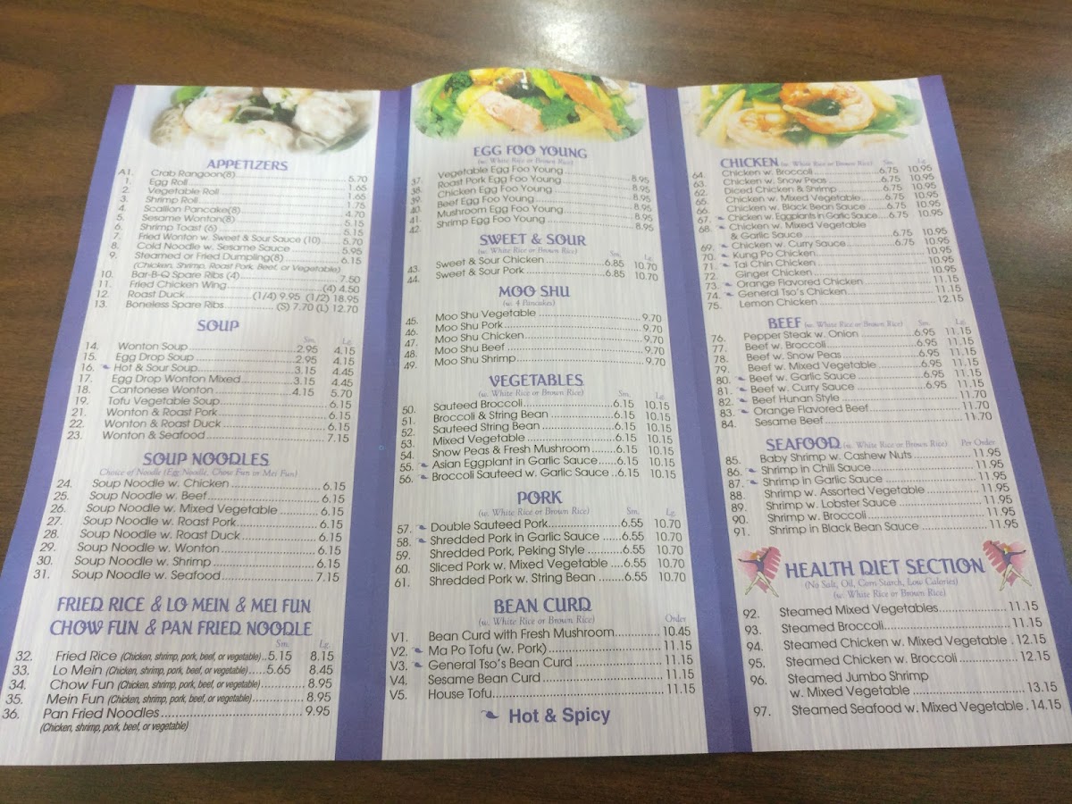 Lily's Photo Menu 1