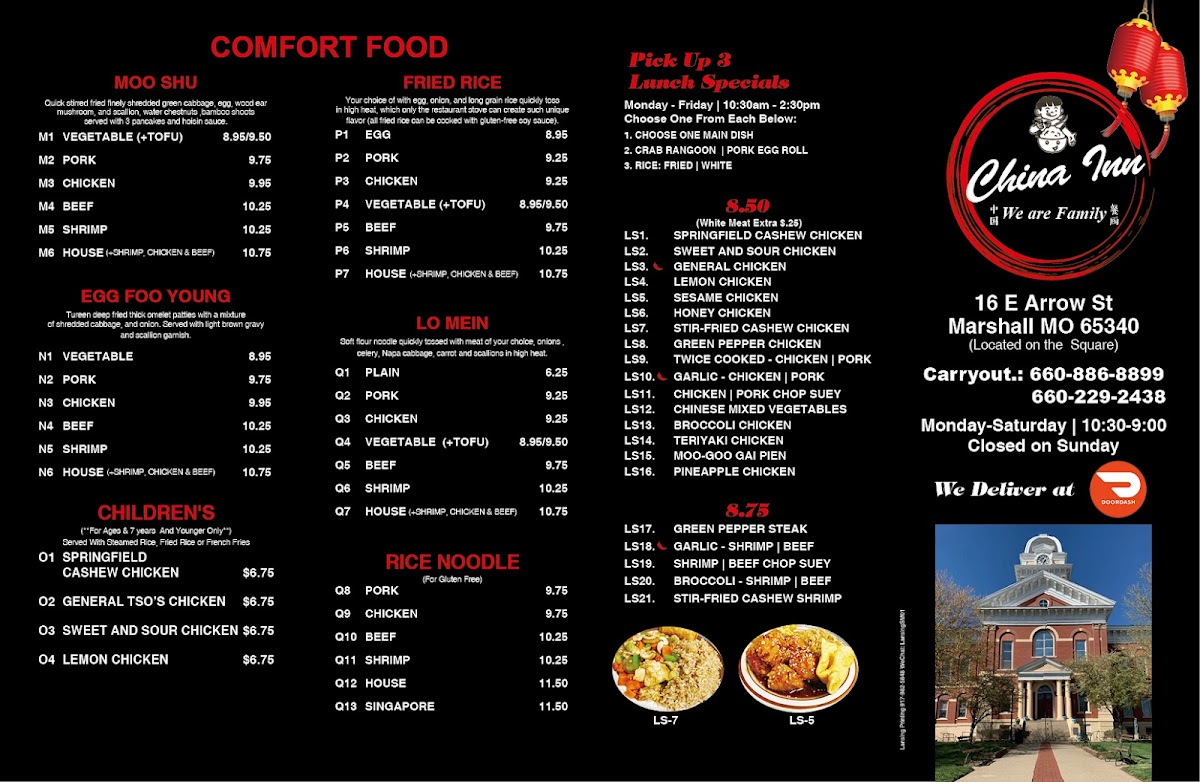China Inn Restaurant Photo Menu 5