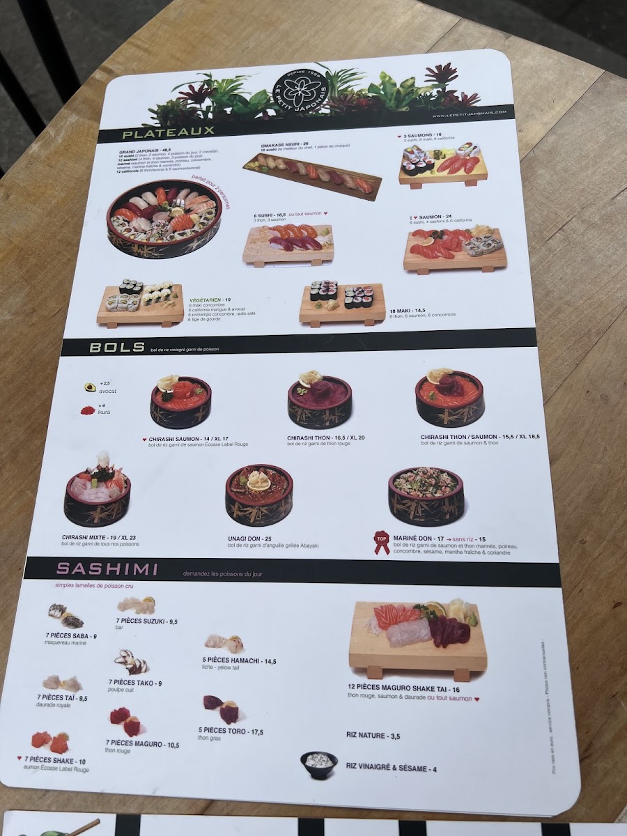 Le Petit Japonais Photo Menu 6