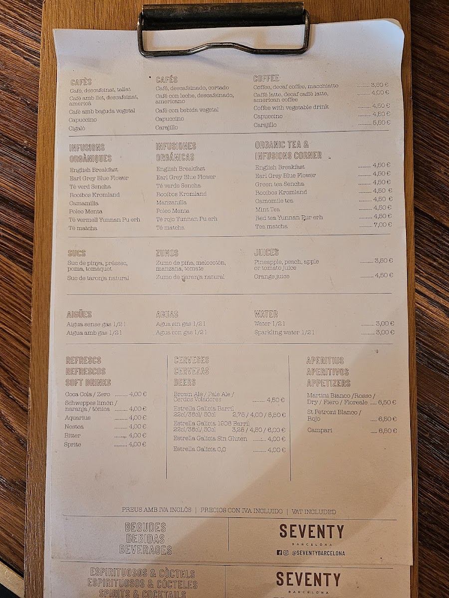 Seventy Gastro Photo Menu 5