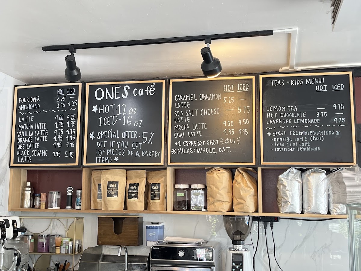 Ones Cafe & Bakery Photo Menu 2