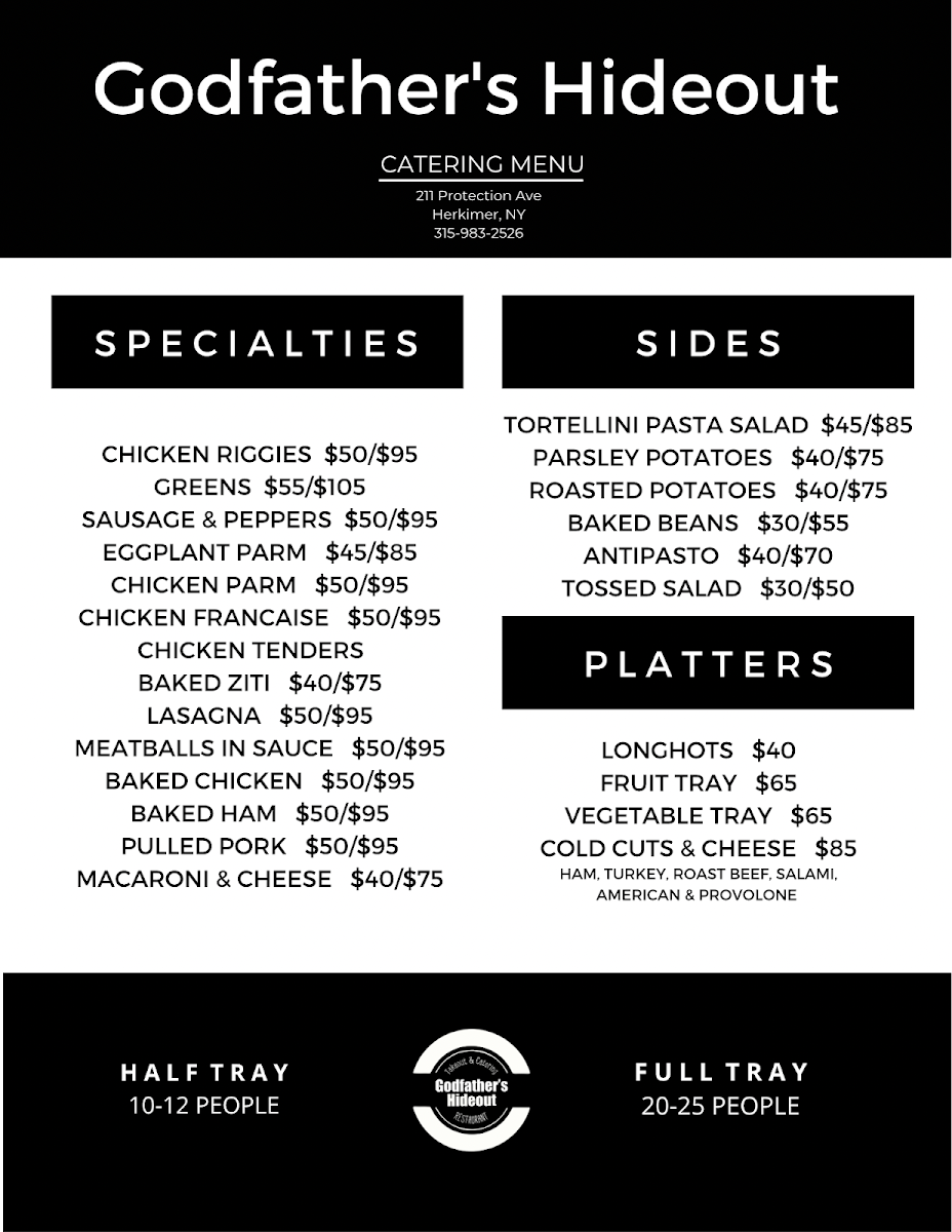 Godfather's Hideout Photo Menu 9