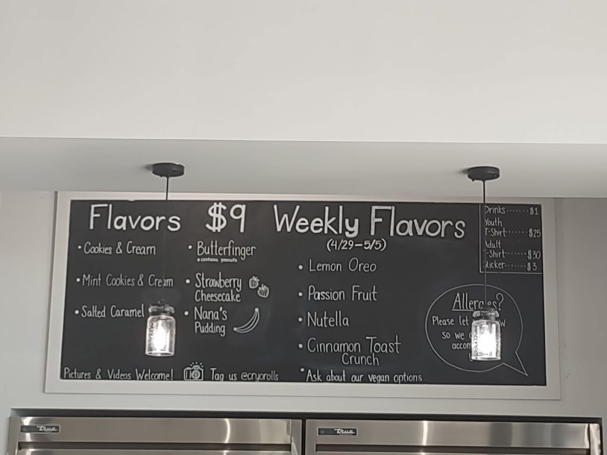 Cryo Rolls Photo Menu 1