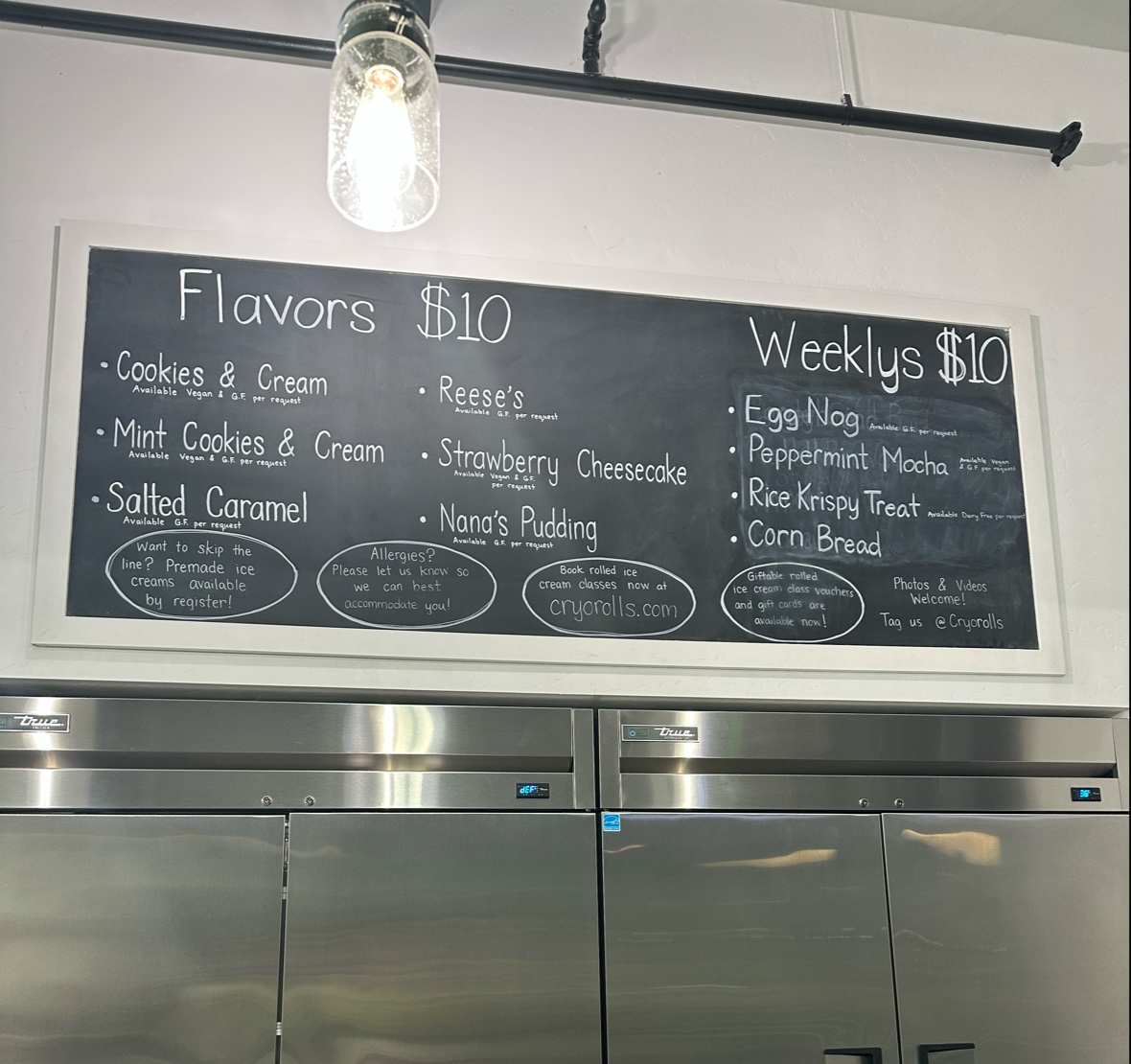 Cryo Rolls Photo Menu 3