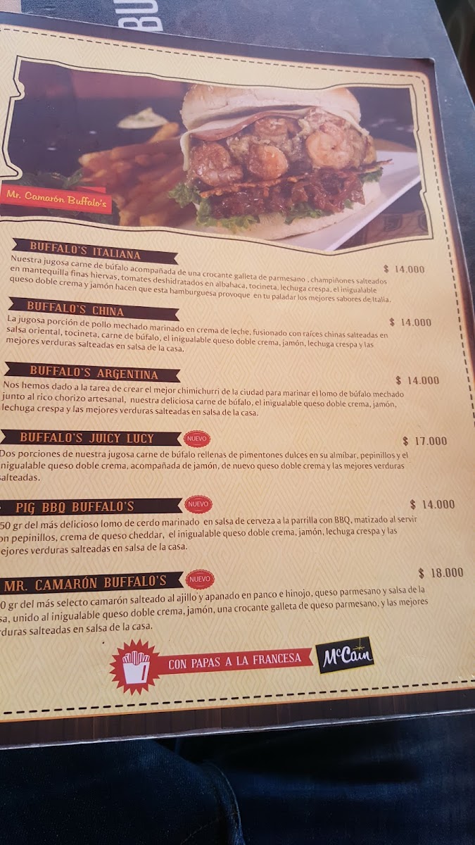 BUFFALO'S & CO. Photo Menu 6