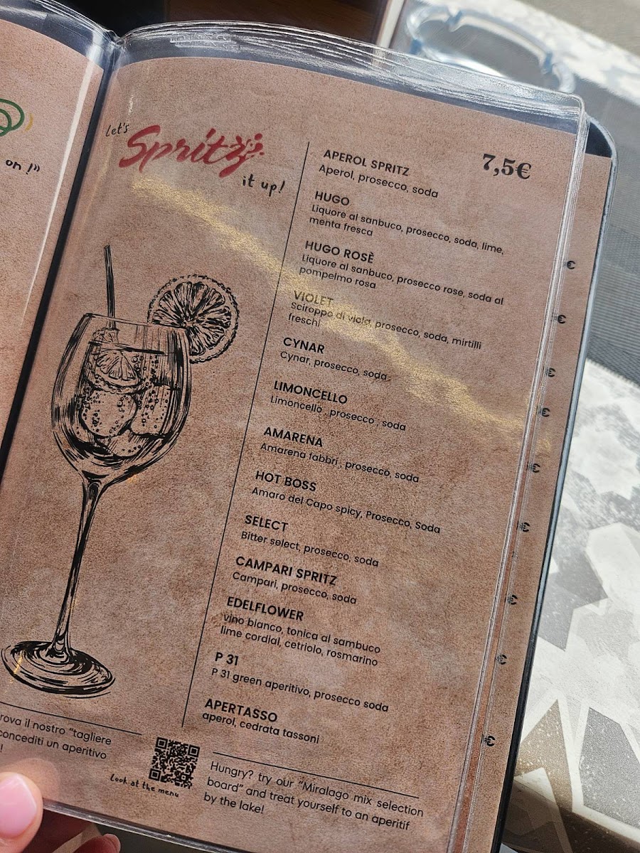 Miralago cocktail bar and food Photo Menu 2