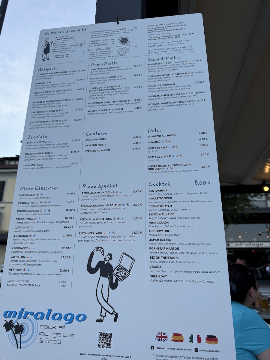 Miralago cocktail bar and food Photo Menu 3