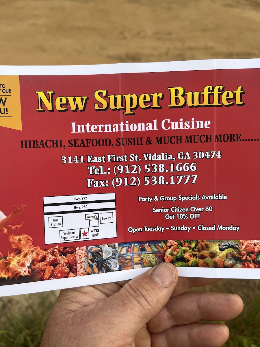 New Super Buffet Photo Menu 1