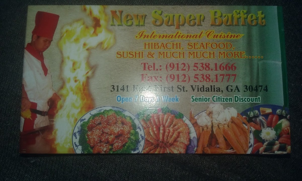 New Super Buffet Photo Menu 2