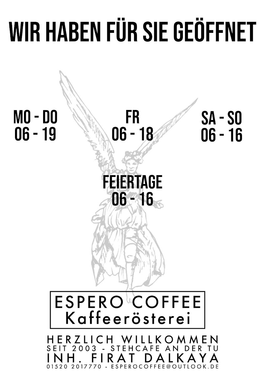Stehcafe at the Technical University Photo Menu 2