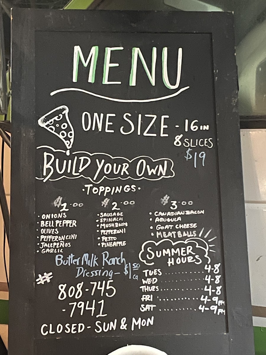 Makahoa Pizza Company Photo Menu 2