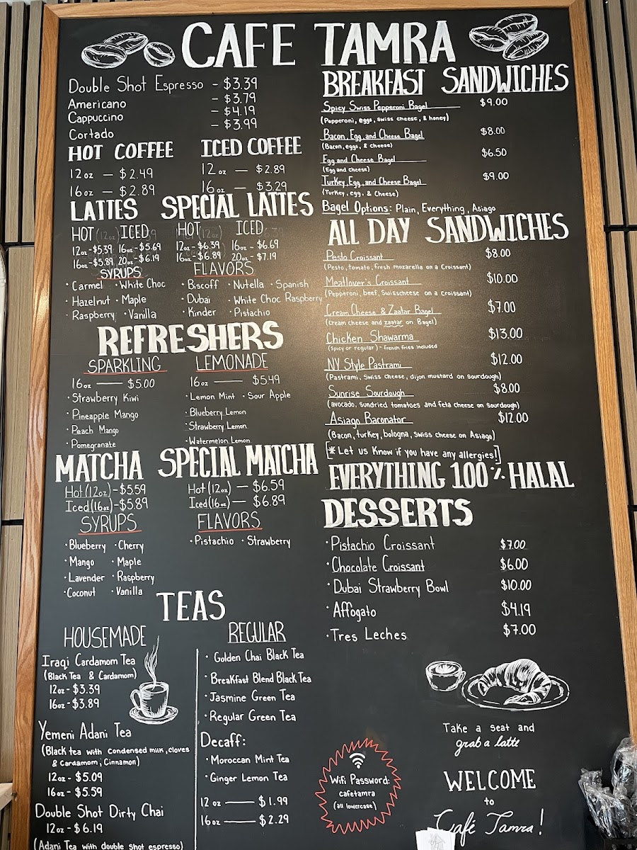 Cafe Tamra Photo Menu 4