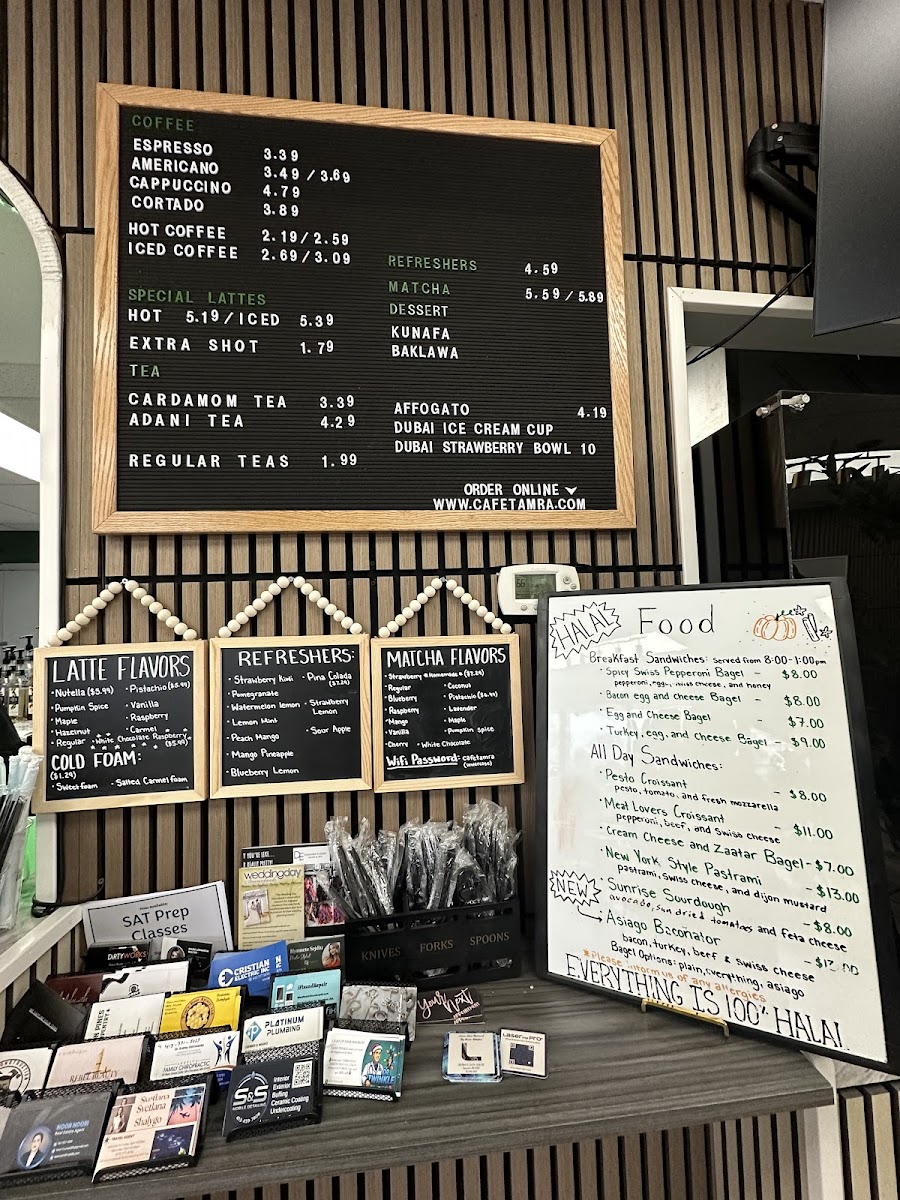 Cafe Tamra Photo Menu 5