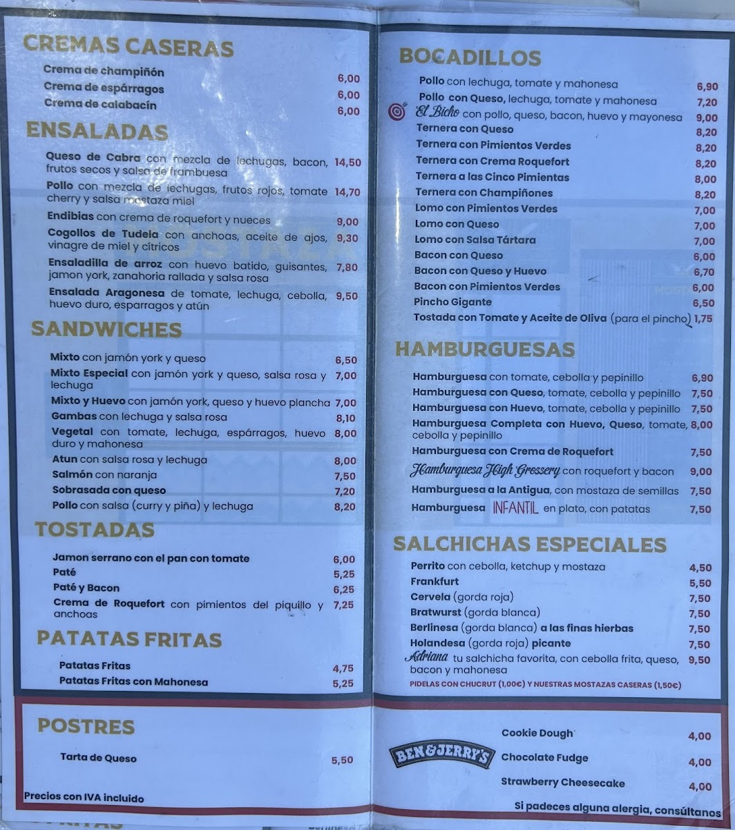 Bocadillería Mostaza Photo Menu 2
