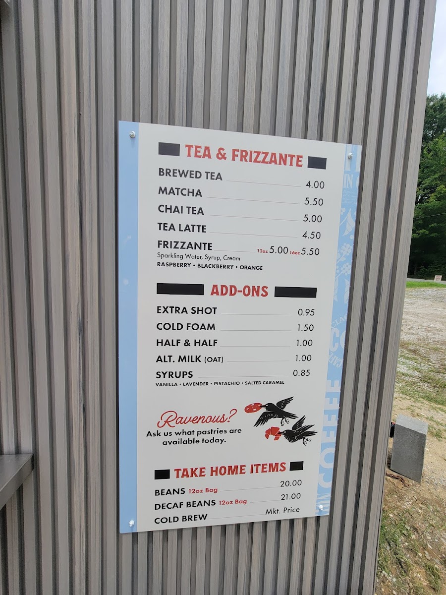 Corvo Coffee Photo Menu 3