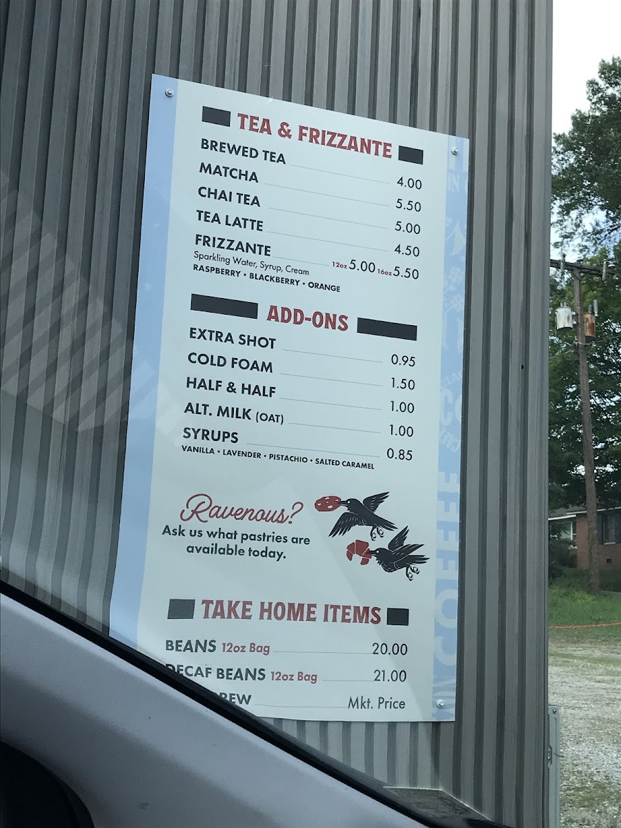 Corvo Coffee Photo Menu 4