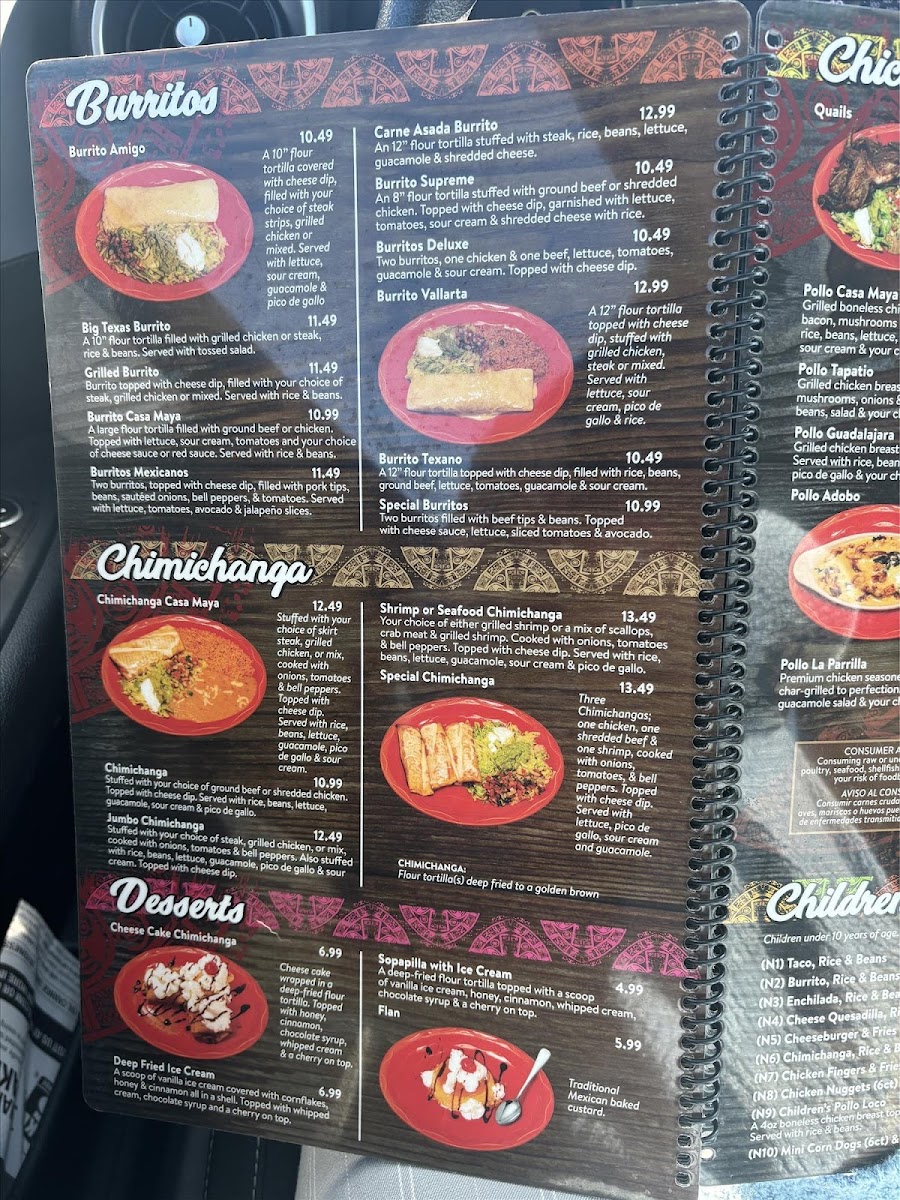 Casa Maya Inc Photo Menu 2