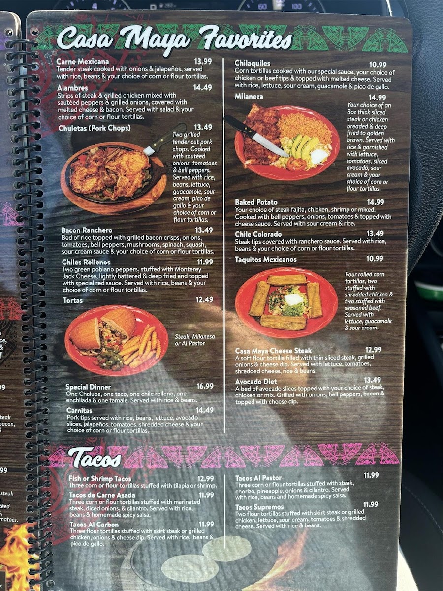 Casa Maya Inc Photo Menu 5