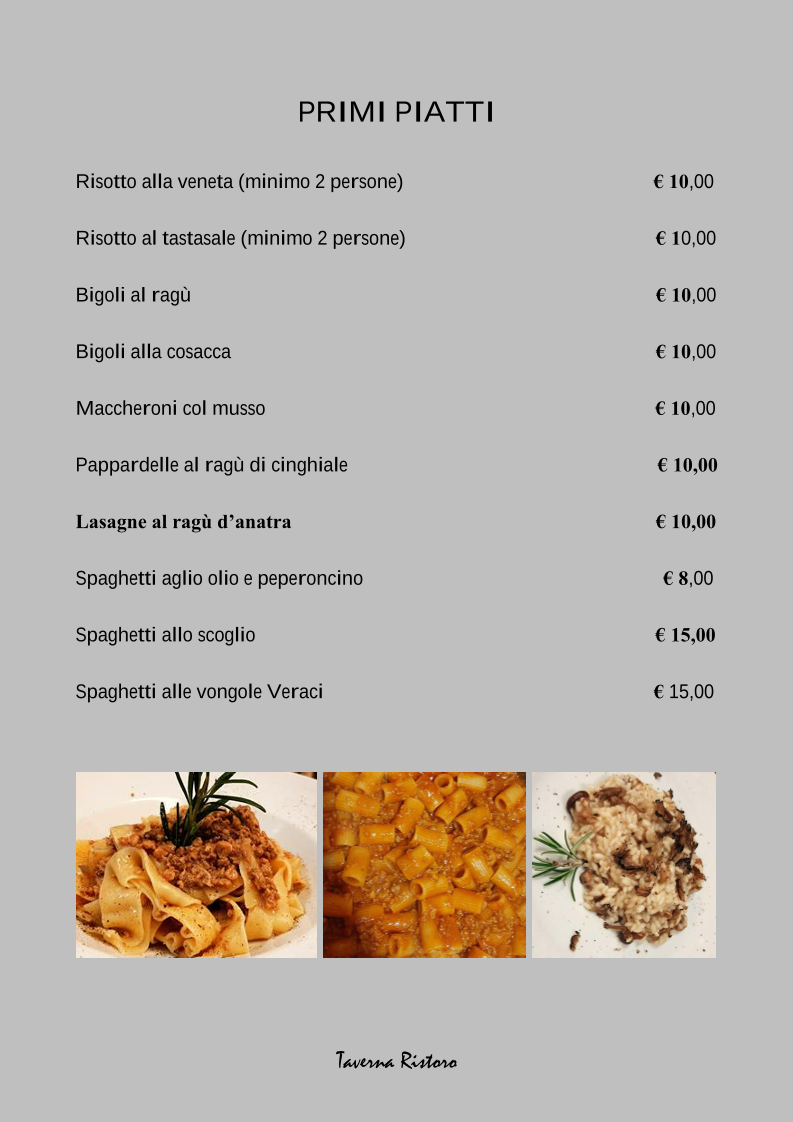 Taverna Ristoro Di Frattini Rosella Susie Photo Menu 5