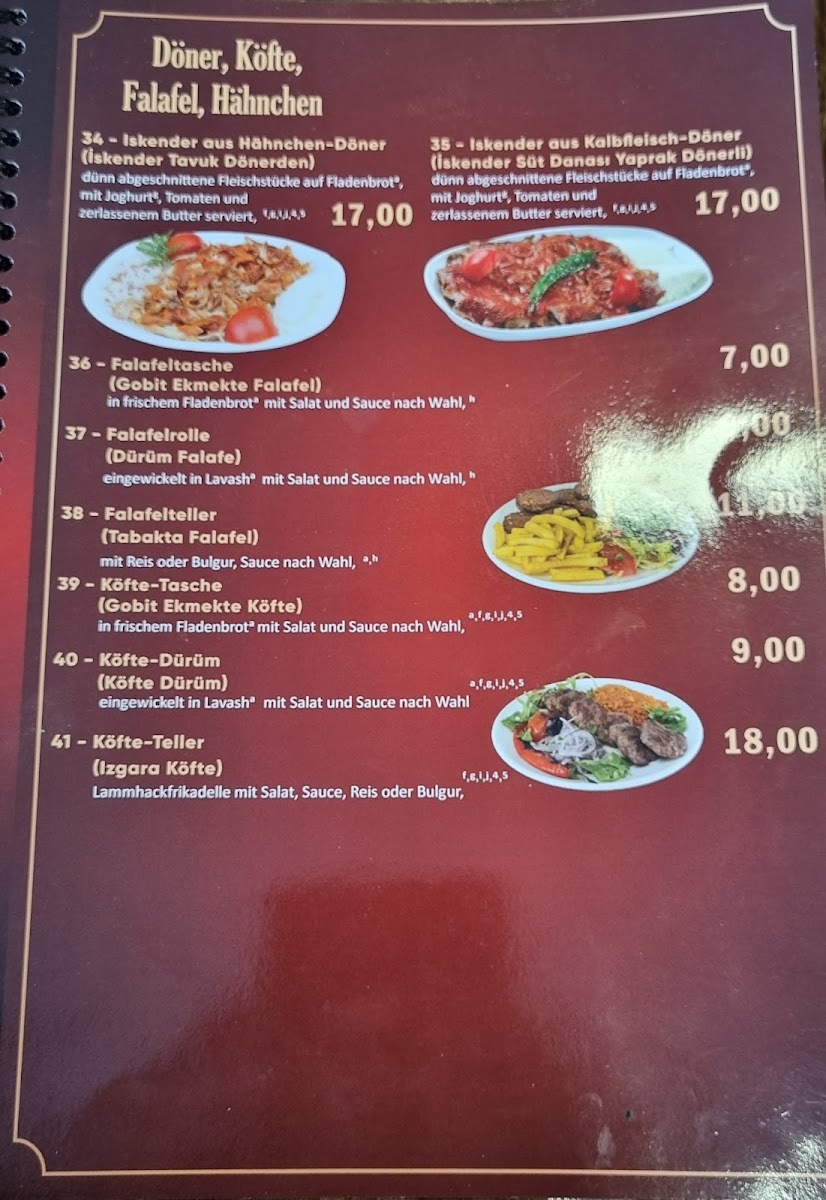 Nazar Restaurant Hannover Photo Menu 3