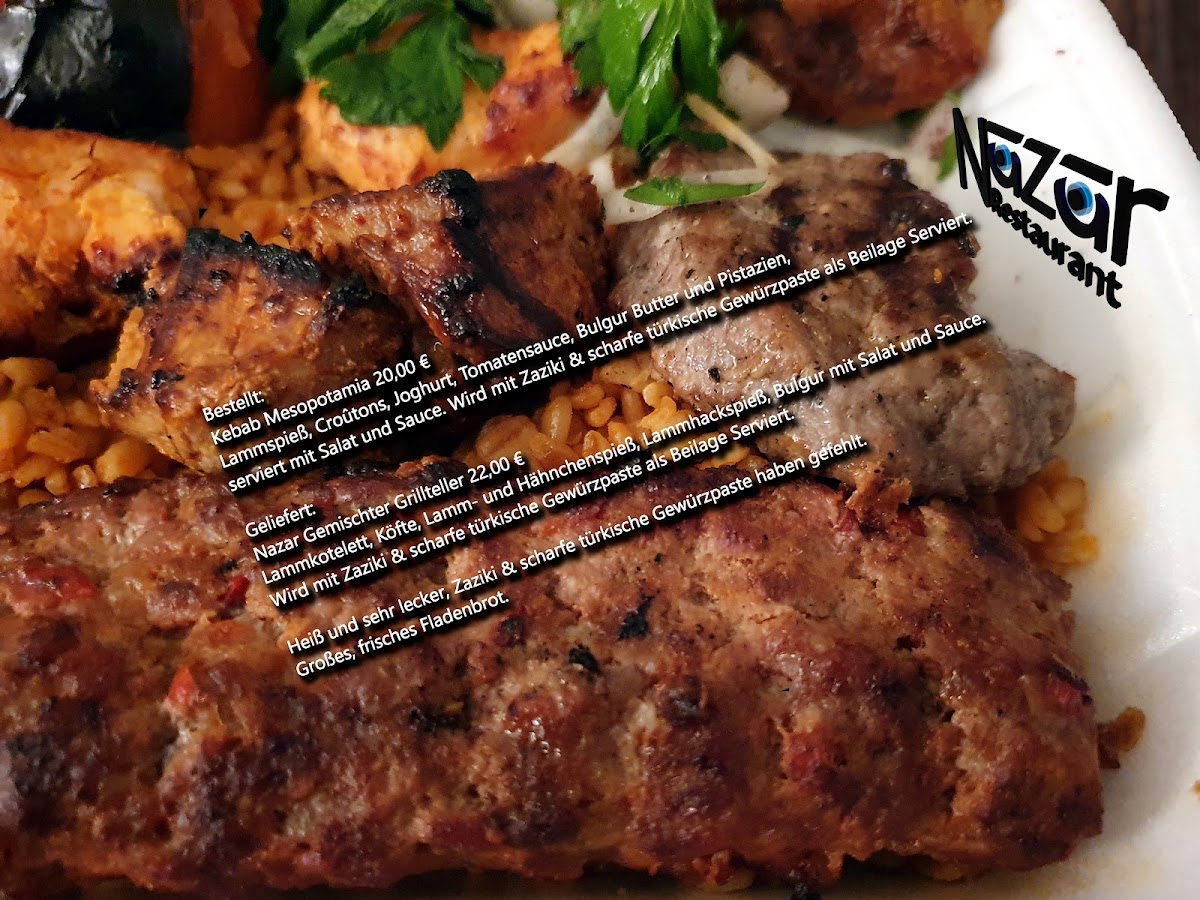 Nazar Restaurant Hannover Photo Menu 9