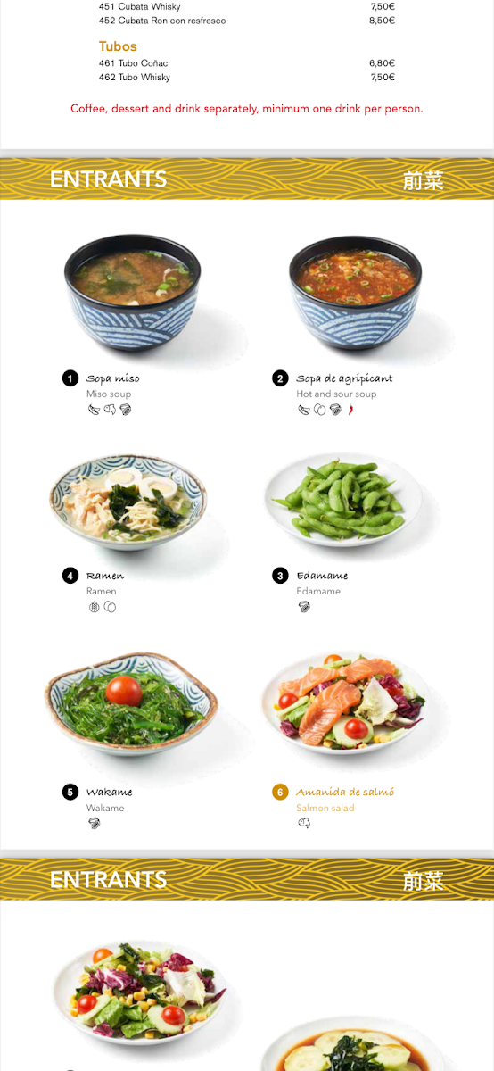 TOSO II sushi Photo Menu 1
