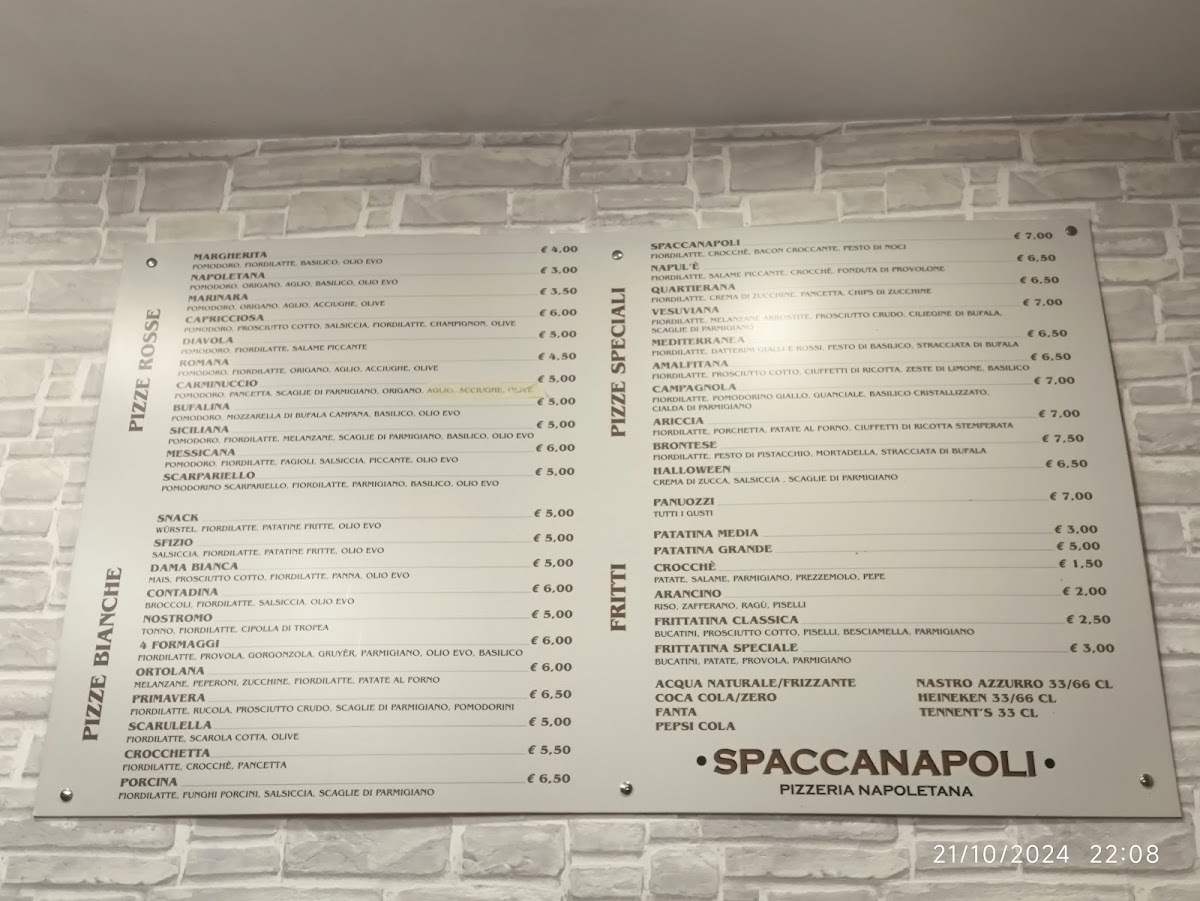 Pizzeria spaccanapoli Photo Menu 1