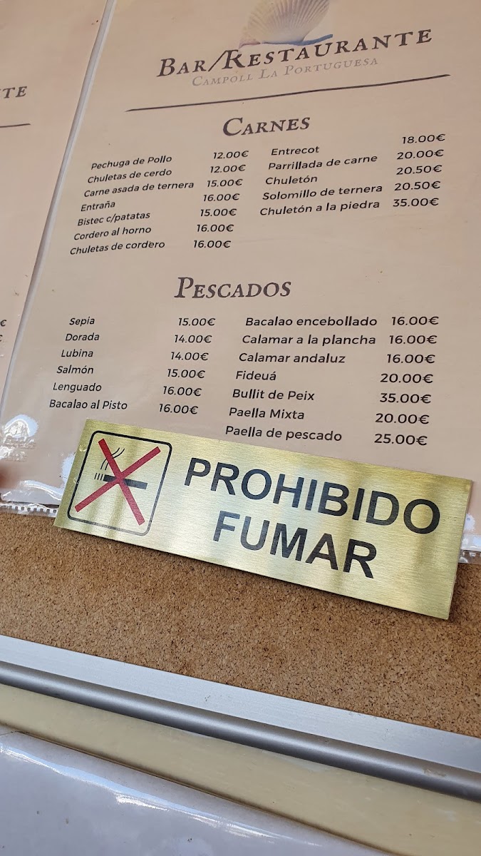 Bar Restaurante Can Poll Photo Menu 2