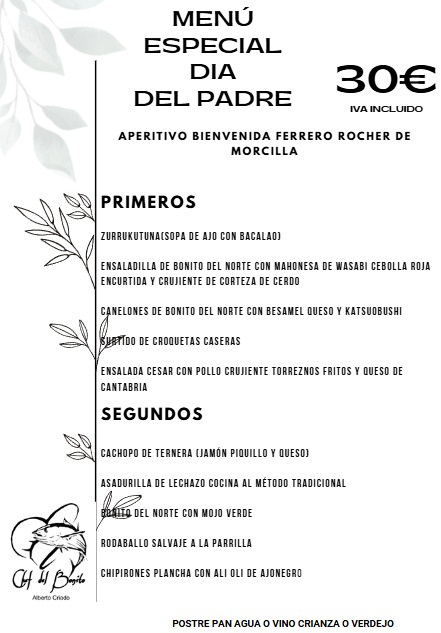 El Chef del Bonito Photo Menu 4