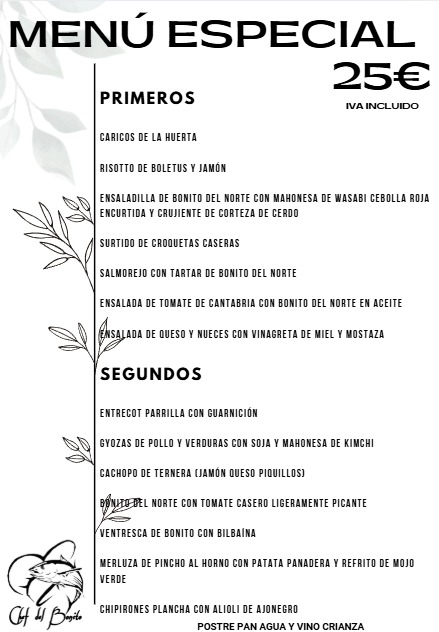 El Chef del Bonito Photo Menu 9