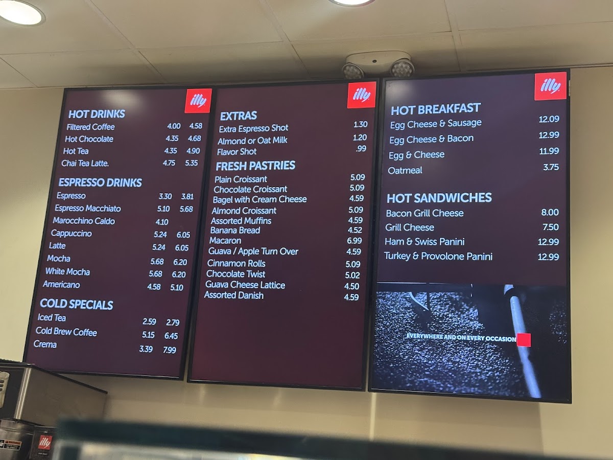 illy Caffè Photo Menu 1