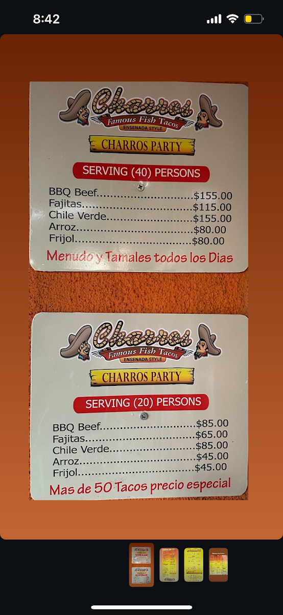Charros Mexican Food Photo Menu 4