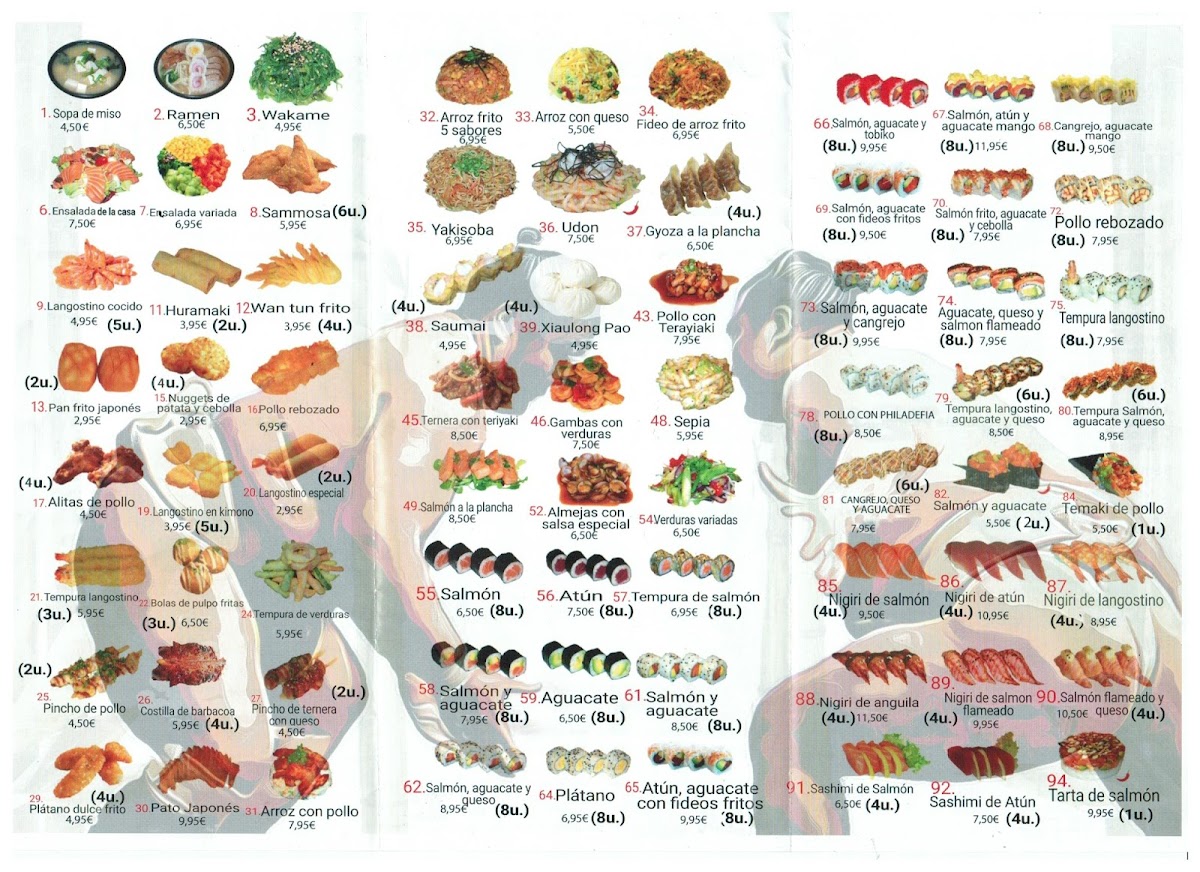 Restaurant Japones Tempura Photo Menu 4